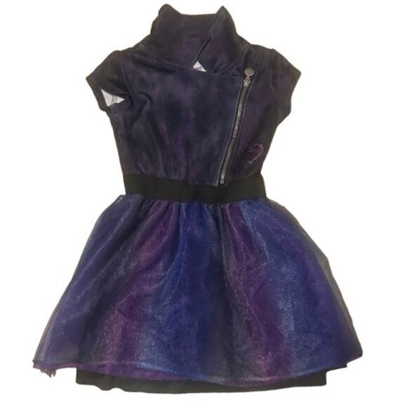 Disneys Descendants 3 Dress - Purple & Black - SMALL - Girls 6/6X - Picture 1 of 3